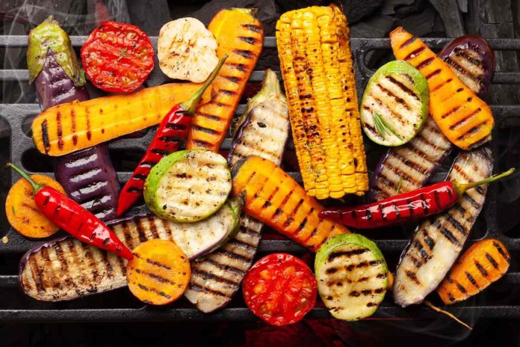 Steak de thon accompagnement : Légumes grillés