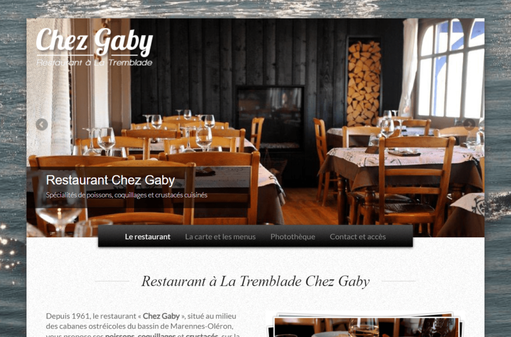 restaurant chez gaby la tremblade