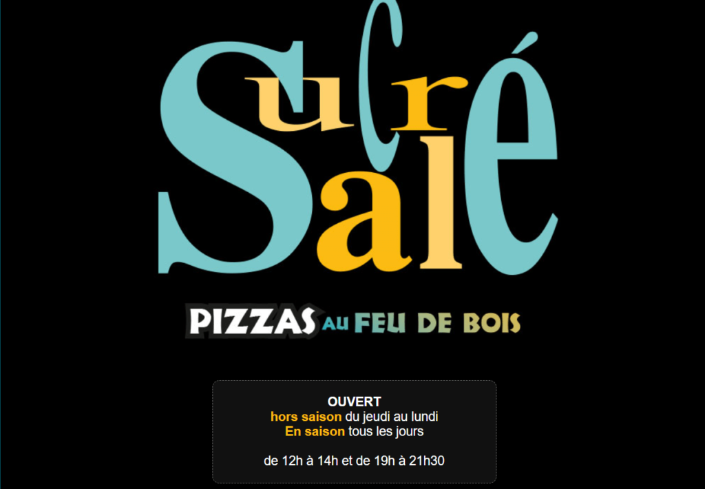 restaurant sucré sale la palmyre