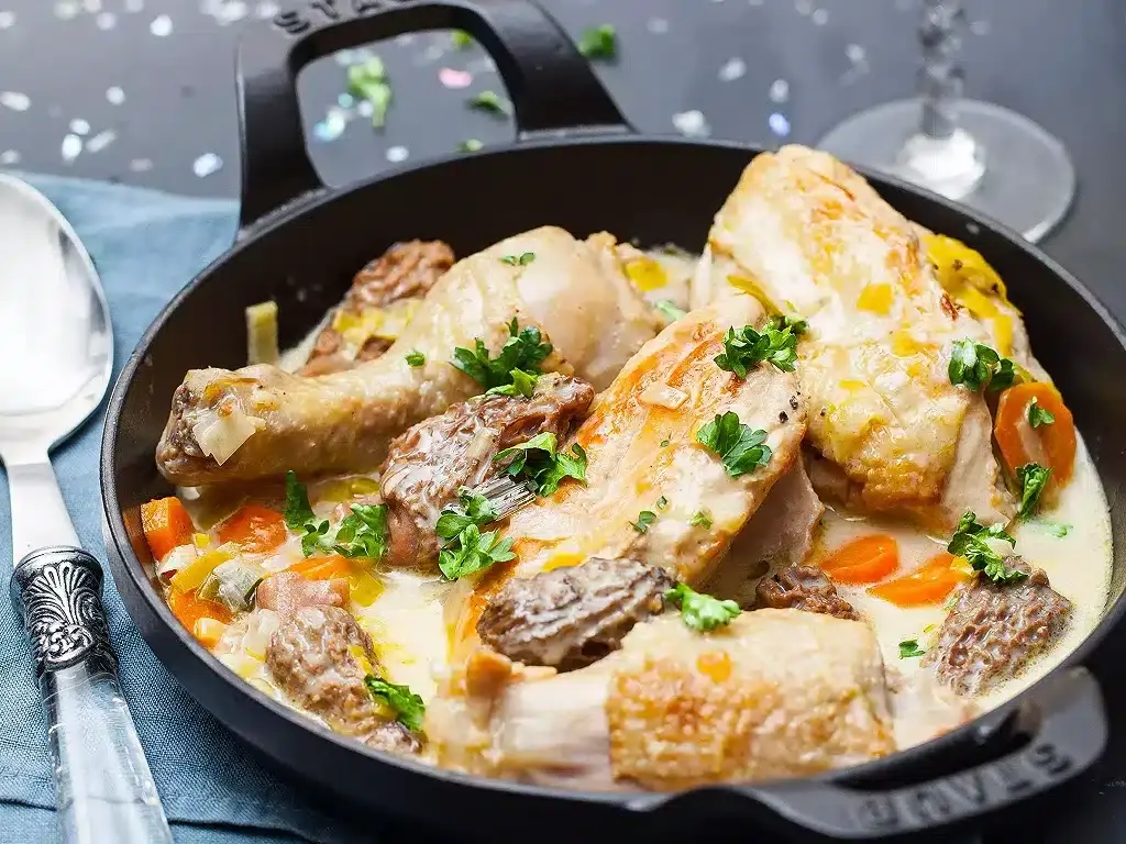 Quels légumes servir avec un chapon au vin jaune