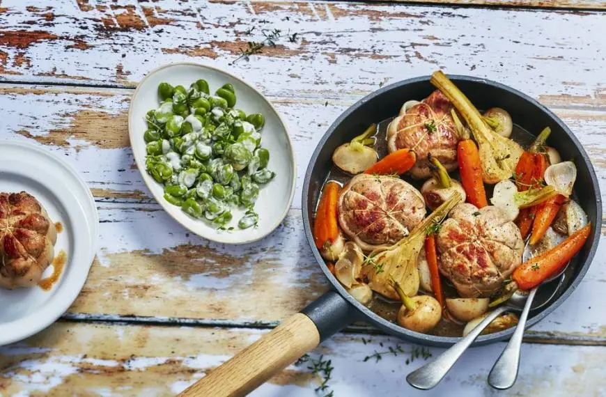 paupiette de veau Légumes racines braisés