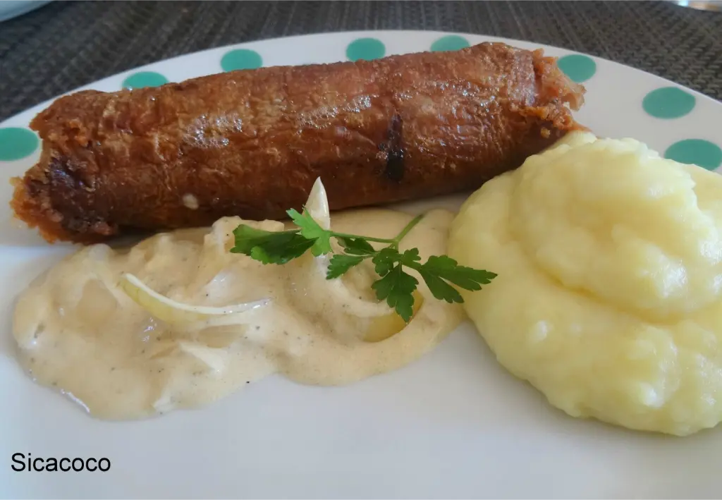 Purée maison avec andouillette